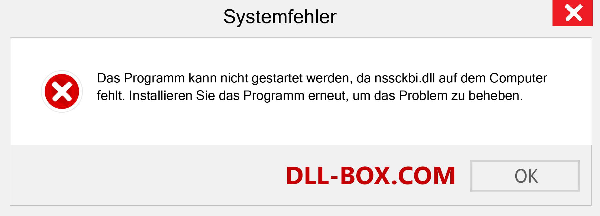 nssckbi.dll-Datei fehlt?. Download für Windows 7, 8, 10 - Fix nssckbi dll Missing Error unter Windows, Fotos, Bildern