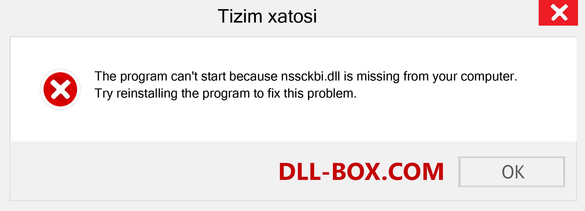 nssckbi.dll fayli yo'qolganmi?. Windows 7, 8, 10 uchun yuklab olish - Windowsda nssckbi dll etishmayotgan xatoni tuzating, rasmlar, rasmlar